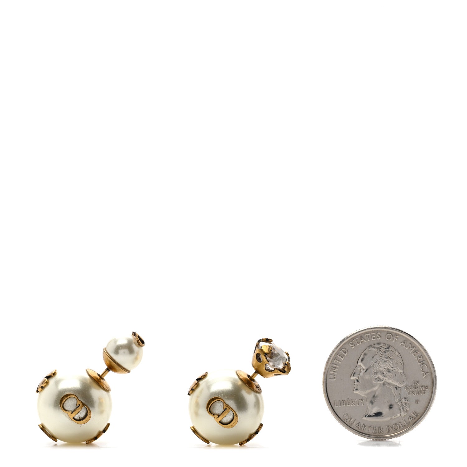 Christian Dior Mise En Dior Tribal Crystal Charm Earrings 2 of 4