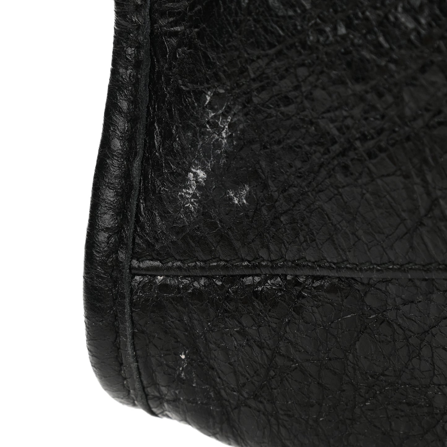 Agneau Classic Silver Hardware City Black