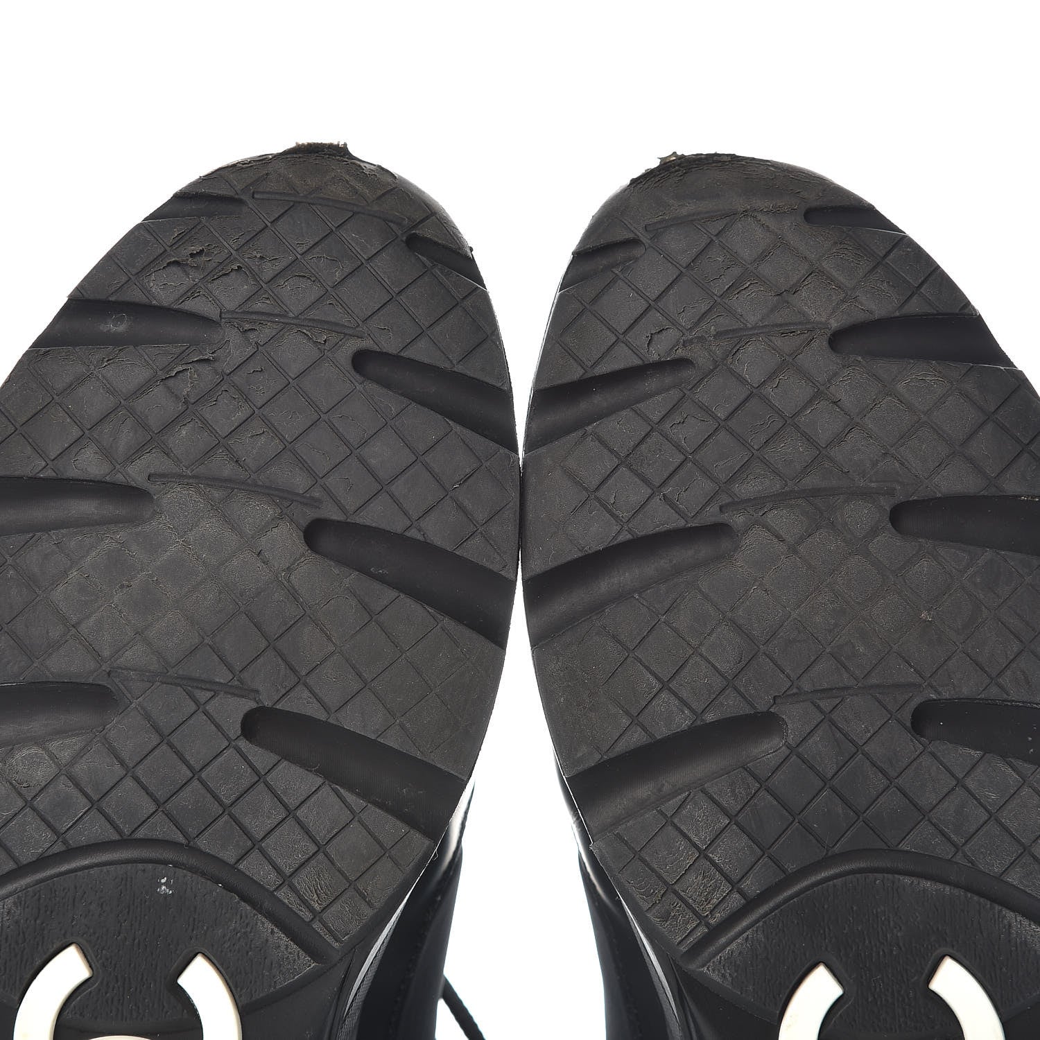 Chanel Lycra Fabric CC Sneakers 41 Black 11 of 13