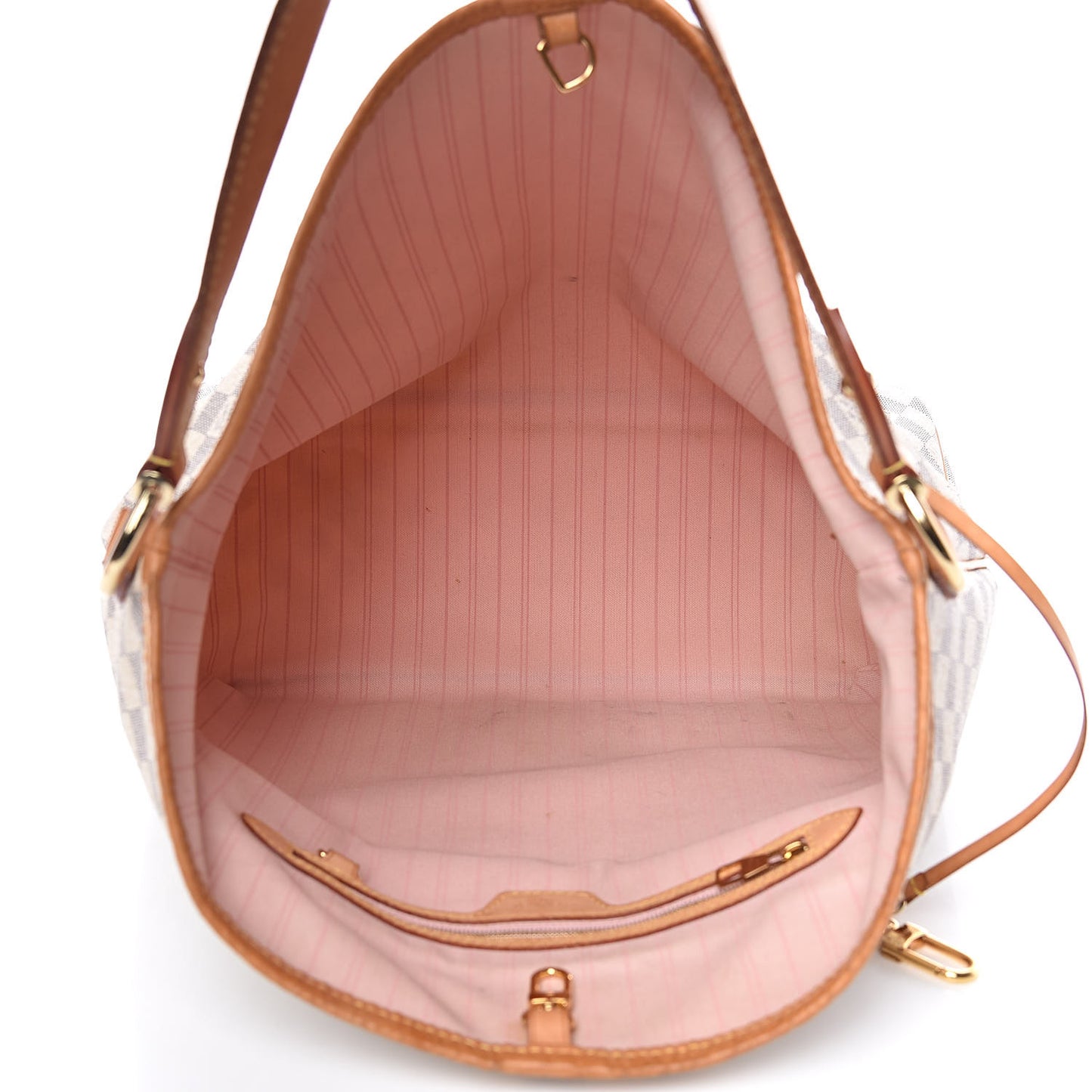Damier Azur Delightful MM Rose Ballerine