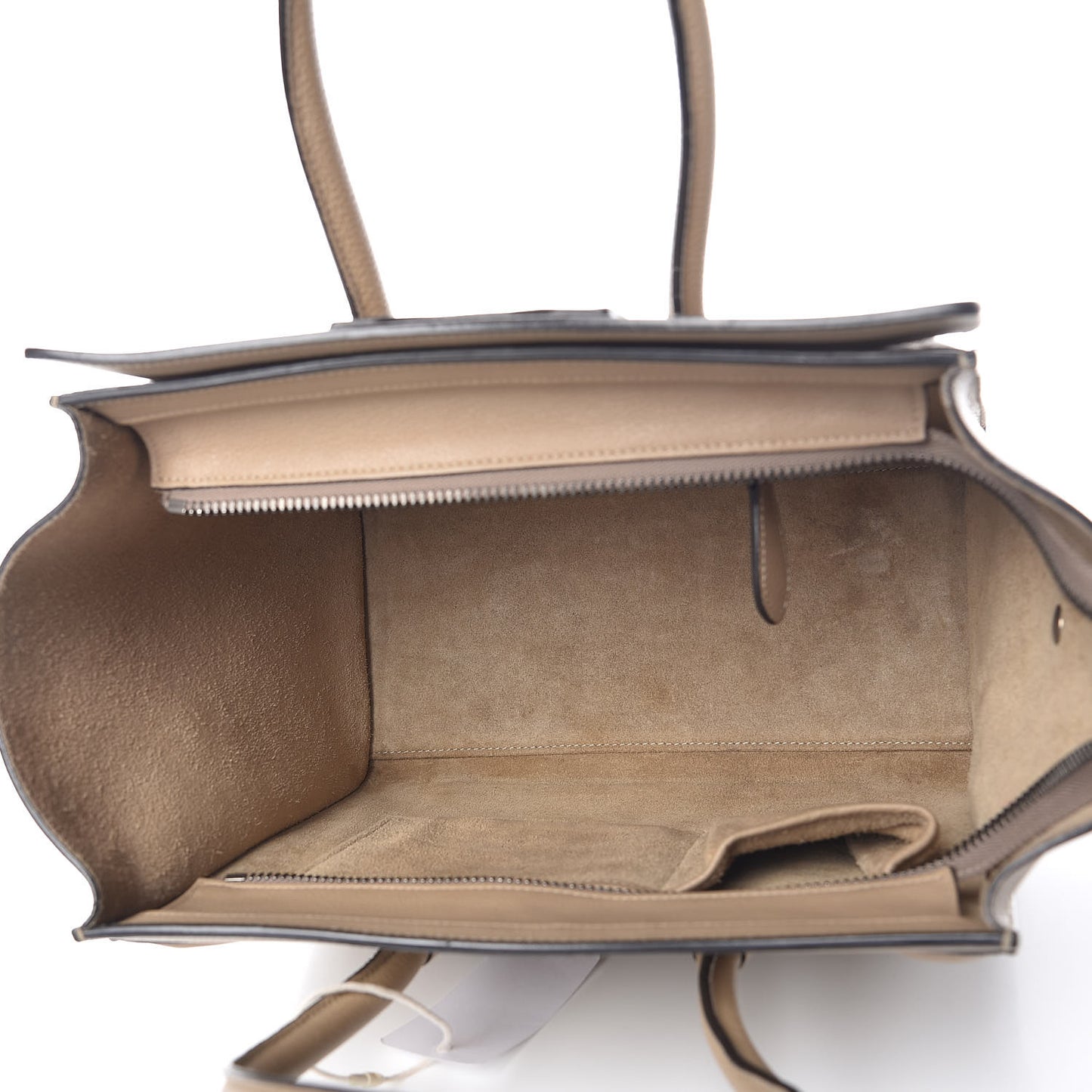 Drummed Calfskin Micro Luggage Dune