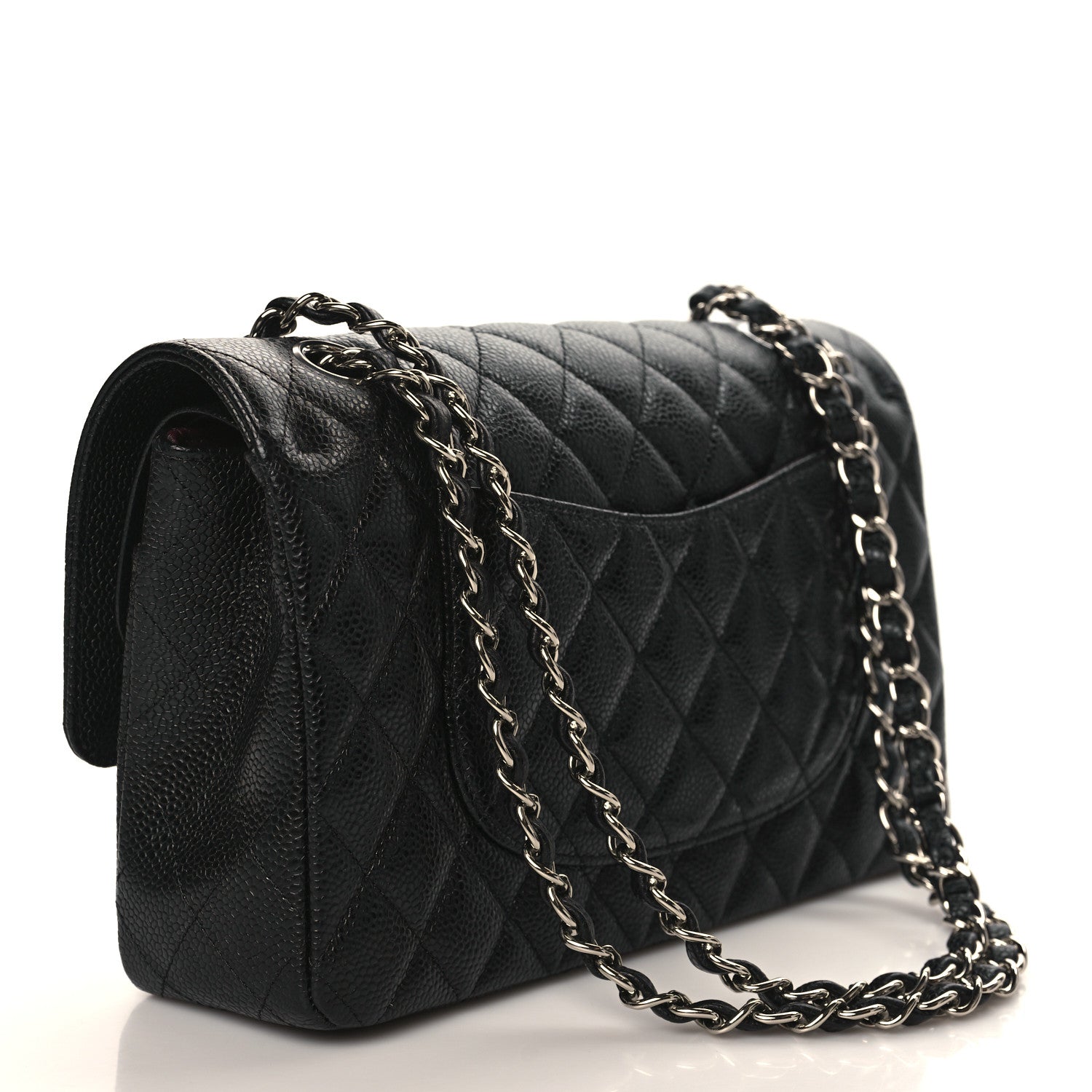 Chanel Caviar Quilted Medium Double Flap Black 3 of 10