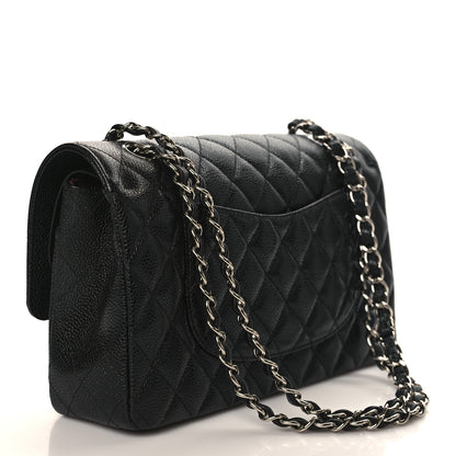 Chanel Caviar Quilted Medium Double Flap Black 3 of 10