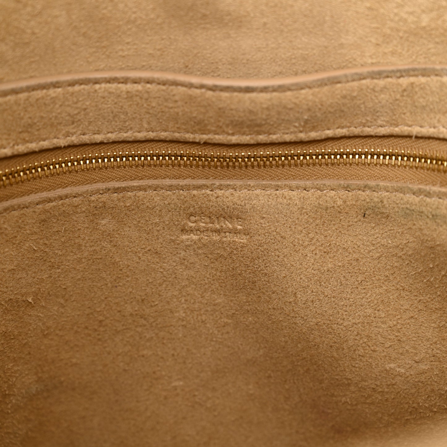 Soft Grained Calfskin Sangle Bucket Bag Dune