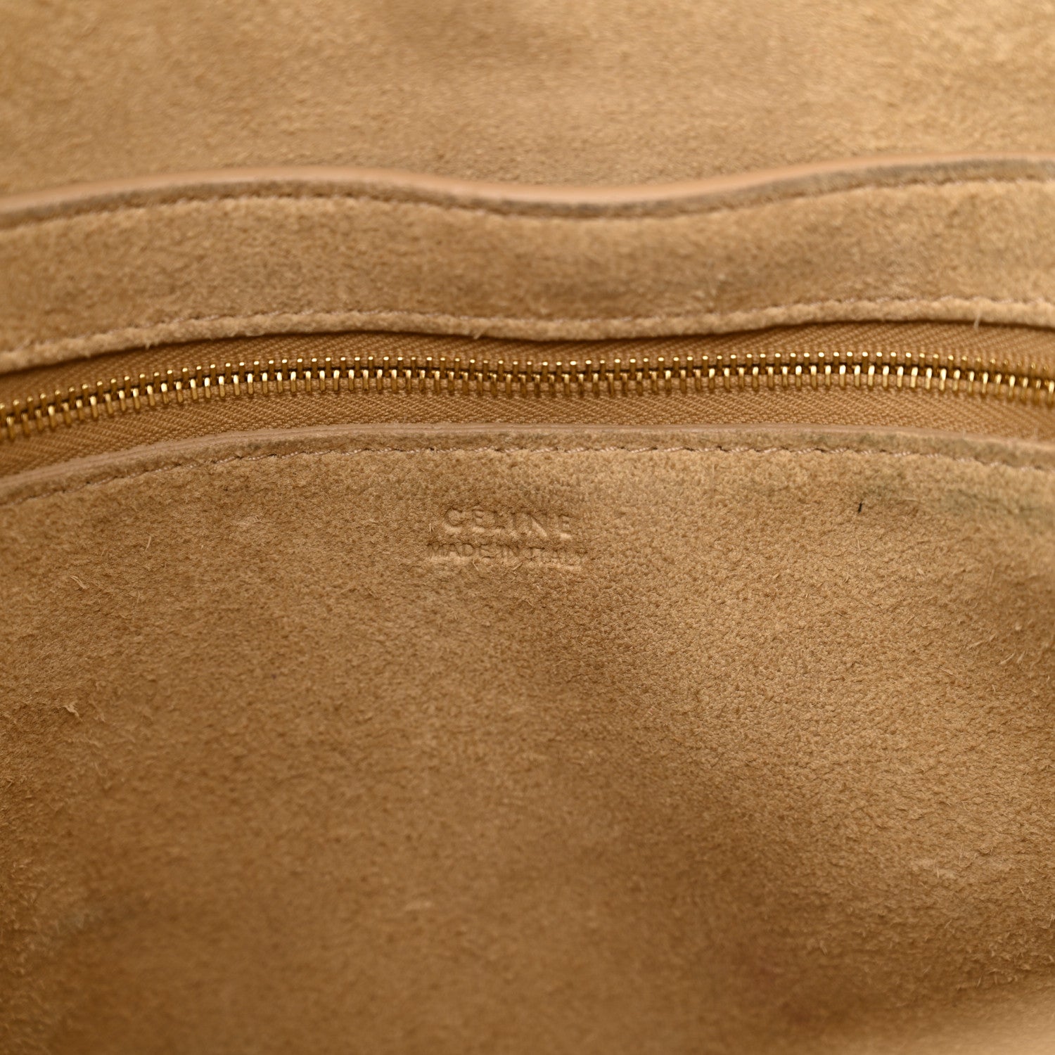 Celine Soft Grained Calfskin Sangle Bucket Bag Dune 6 of 18