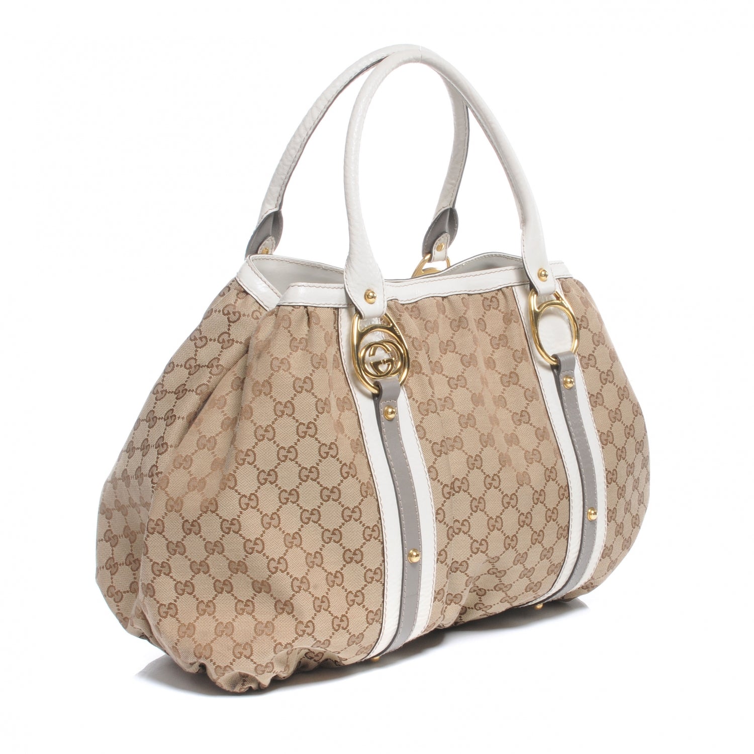 Gucci Monogram Medium Interlocking Icon Tote Ivory 3 of 7