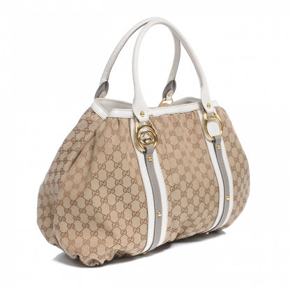 Gucci Monogram Medium Interlocking Icon Tote Ivory 3 of 7