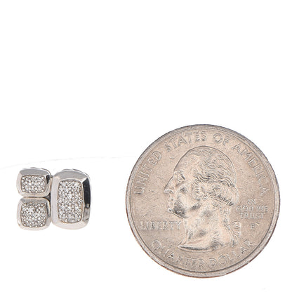 David Yurman Sterling Silver Diamond Confetti Earrings 2 of 4