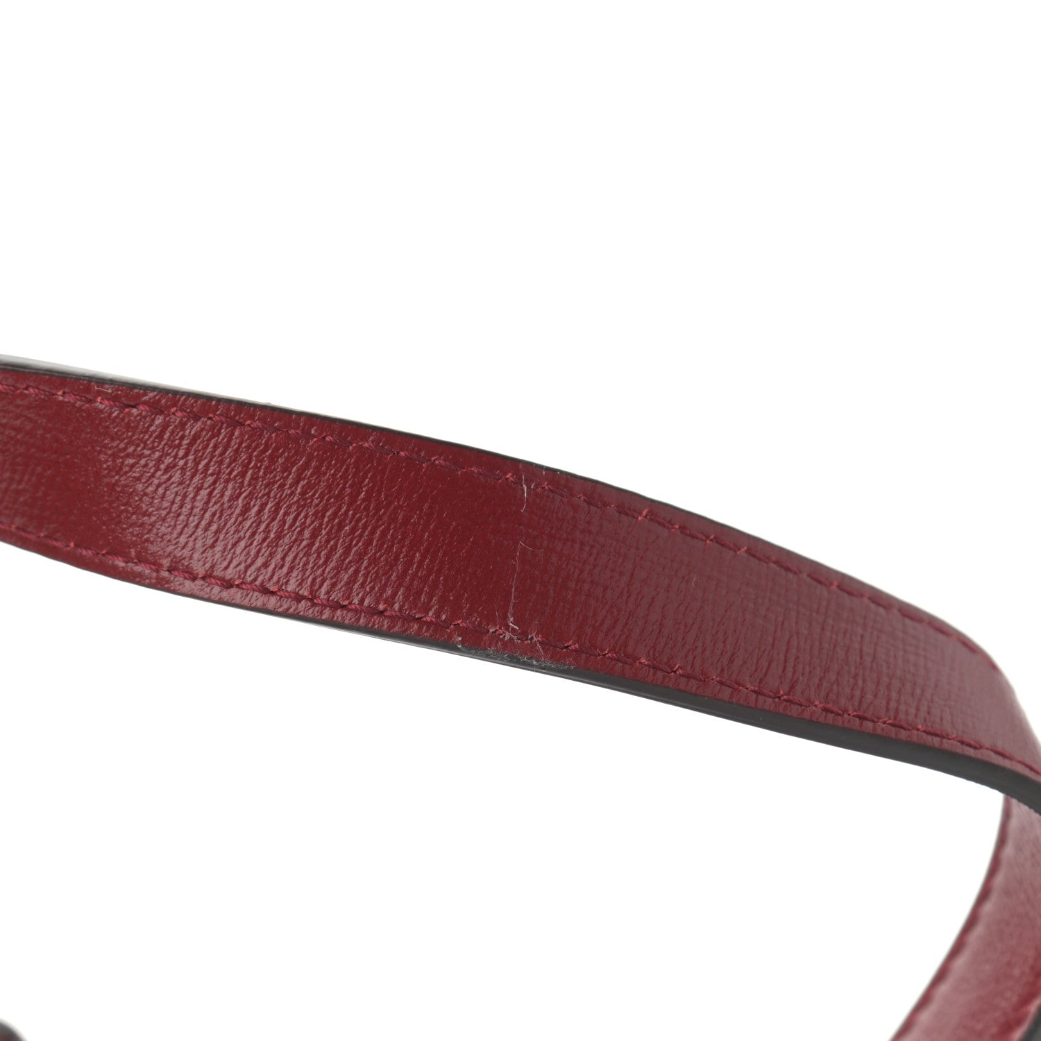 Gucci Textured Calfskin Small Torchon GG Ring Shoulder Bag New Cherry Red 11 of 11