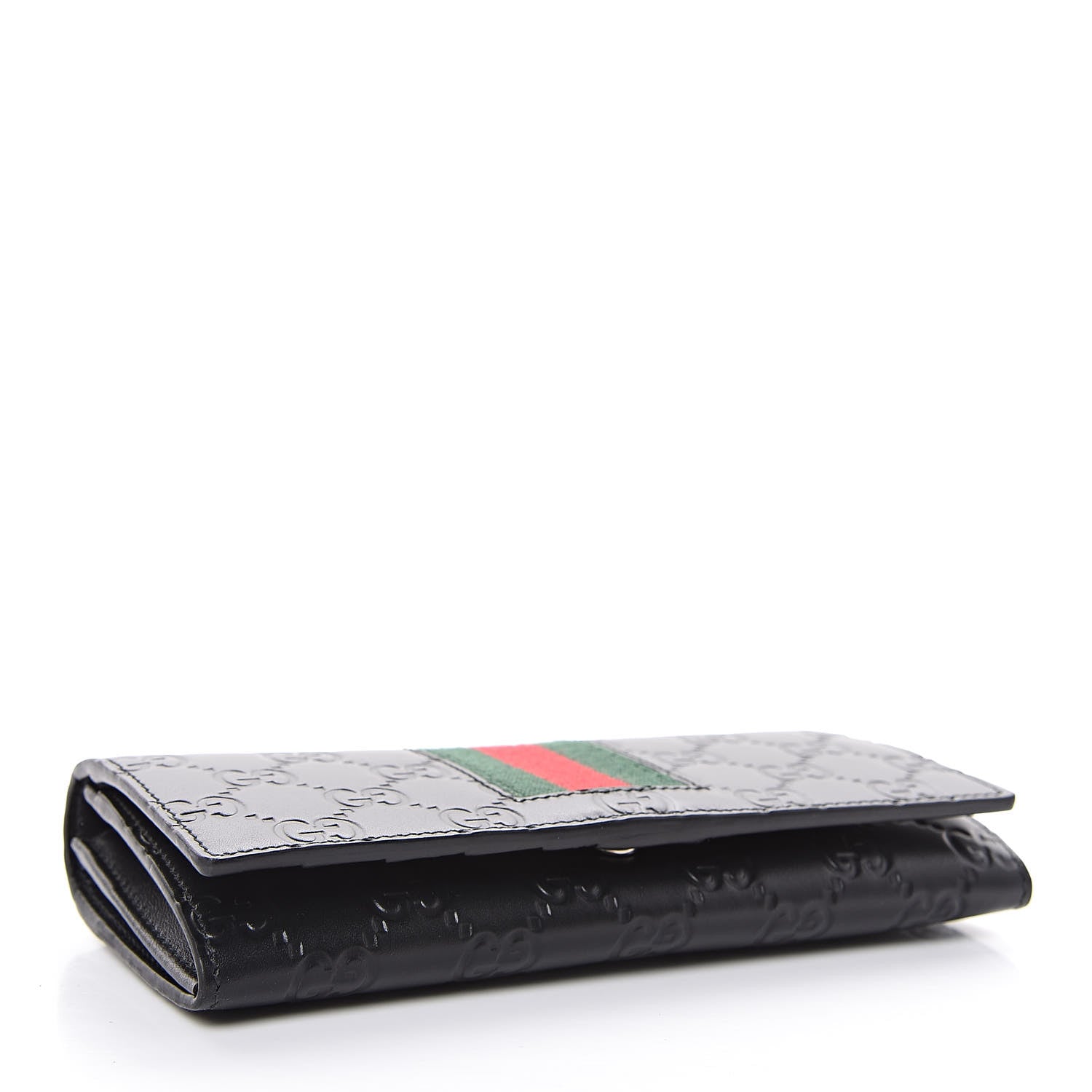 Gucci Guccissima Signature Web New Web Continental Wallet Black 4 of 7