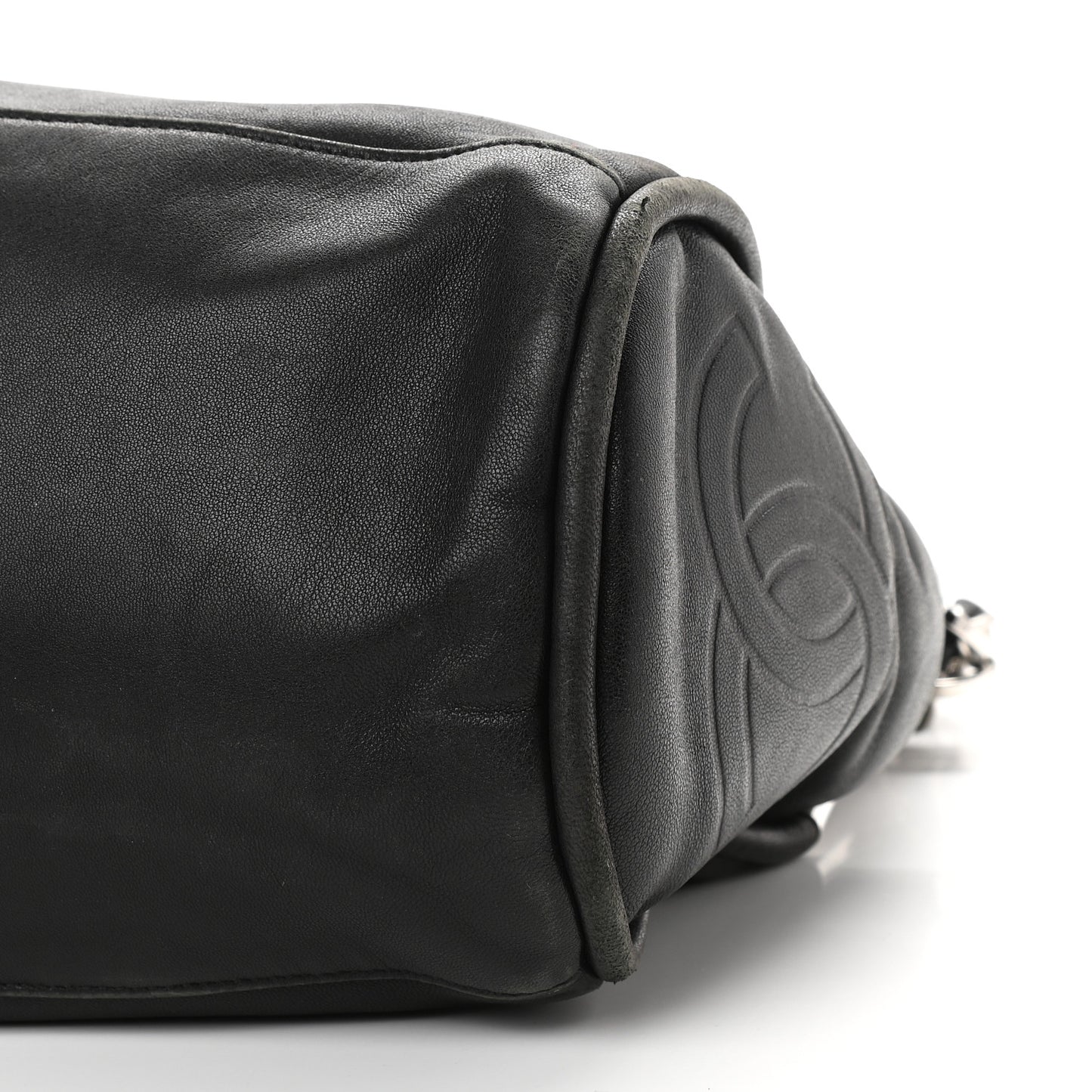 Lambskin Large Ultimate Soft Tote Black