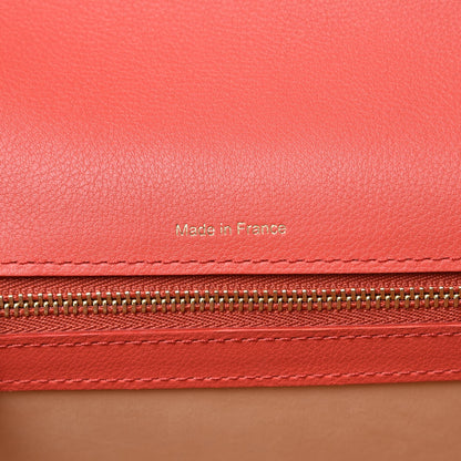 Delvaux Calfskin PM Madame Shoulder Bag Coral 7 of 9
