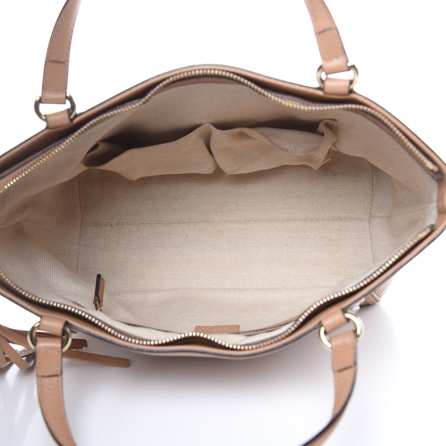 Pebbled Calfskin Small Soho Top Handle Bag Camelia