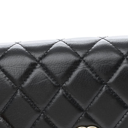 Chanel Calfskin Quilted Mini Maxi Pearls Wallet On Chain WOC Black 11 of 11
