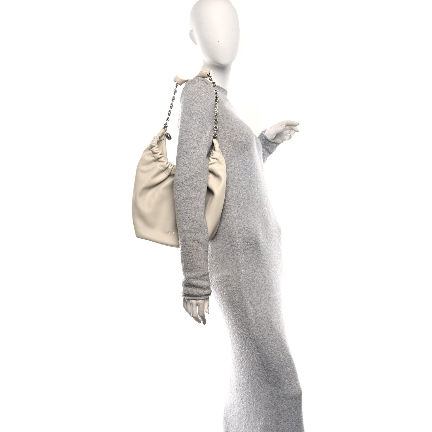 Loewe Buttery Nappa Lambskin Small Squeeze Bag Sea Salt 2 of 9