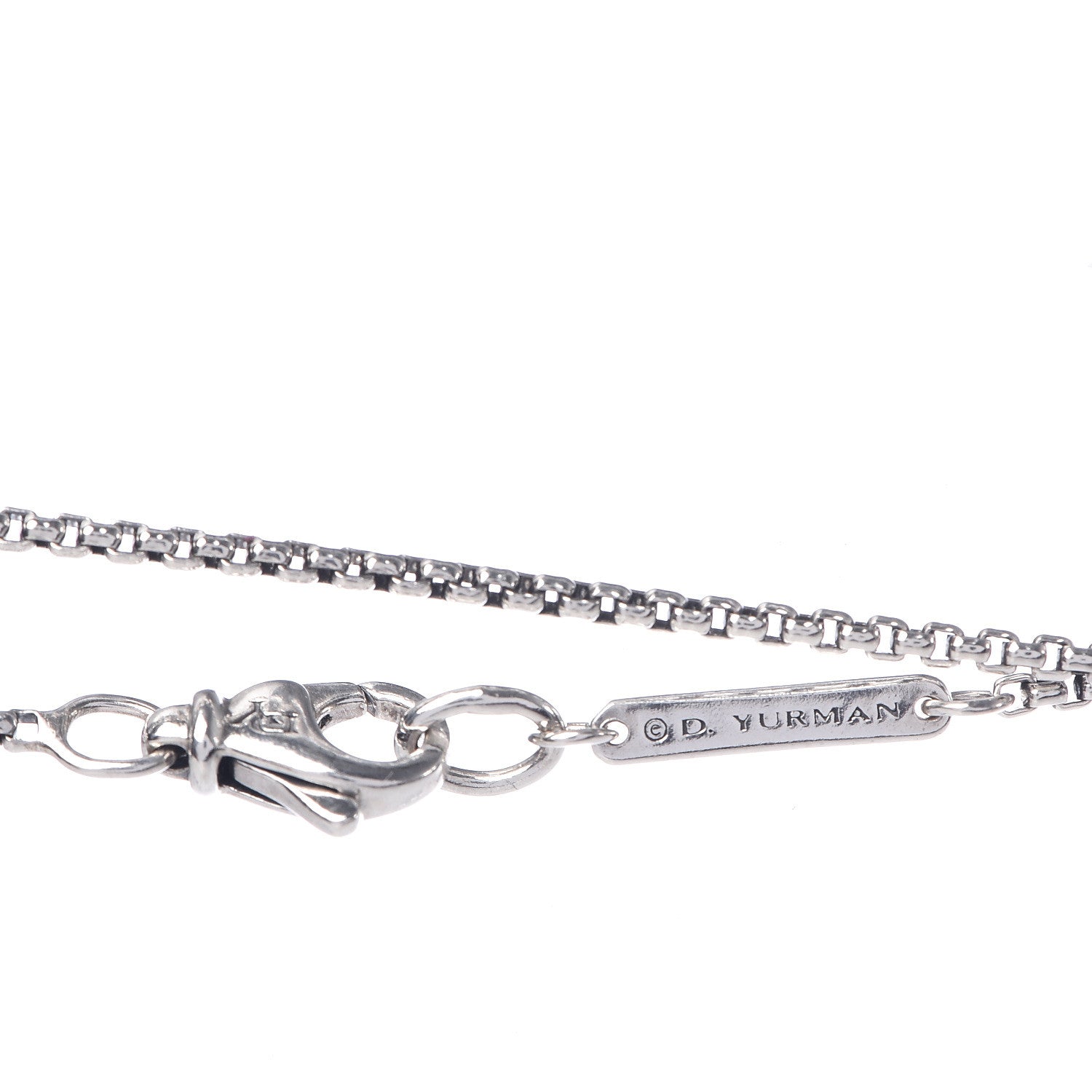 David Yurman Sterling Silver Elements Station Necklace 4 of 4