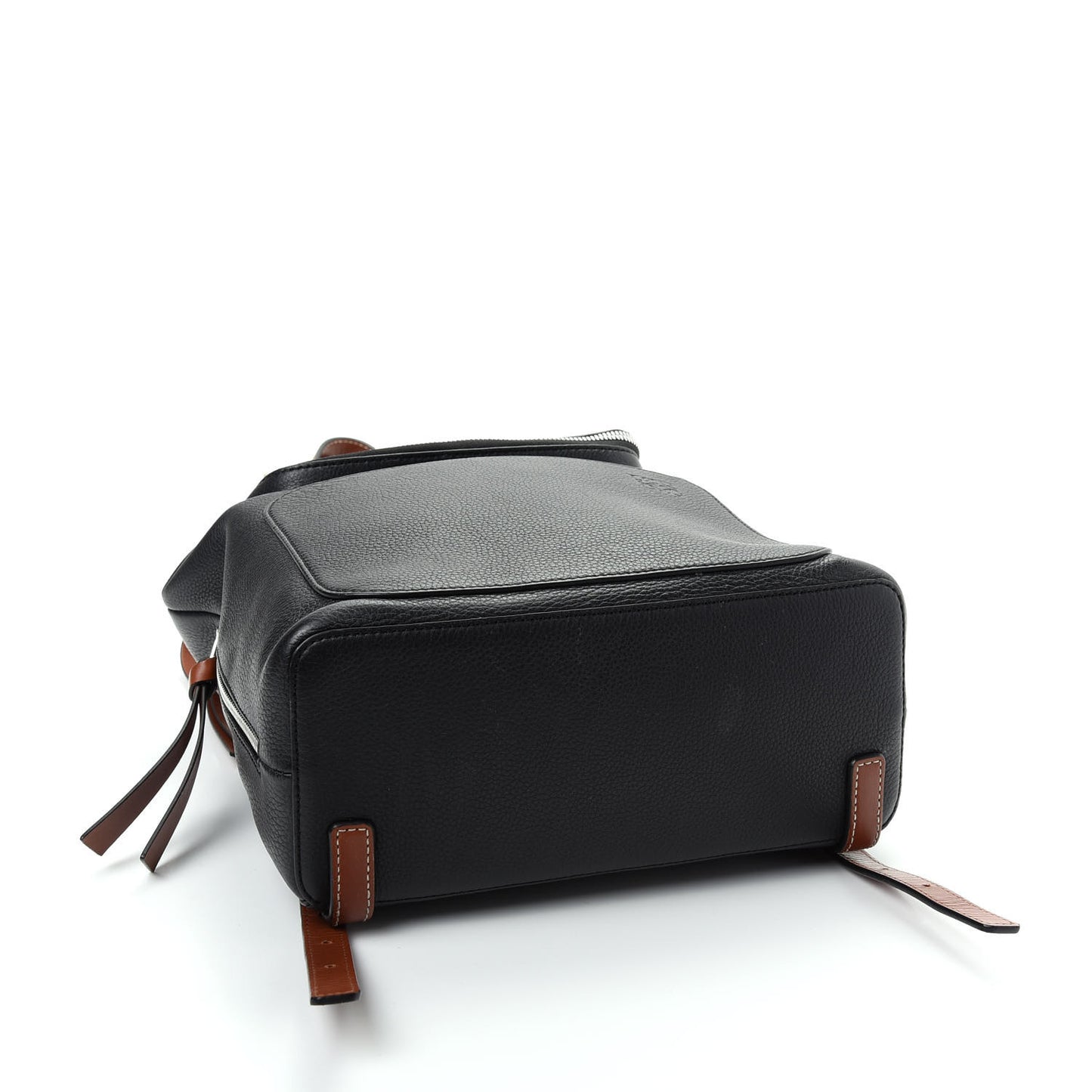 Calfskin Small Goya Backpack Black Tan