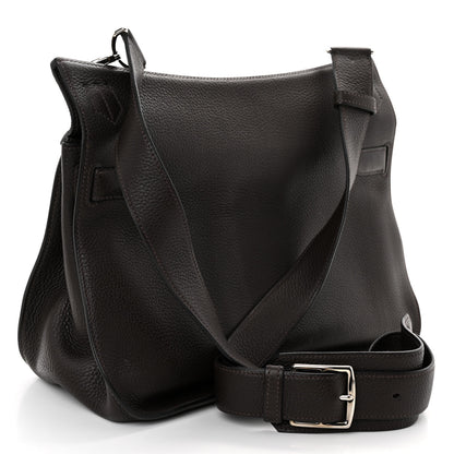Hermes Taurillon Clemence Jypsiere 34 Chocolate 3 of 12