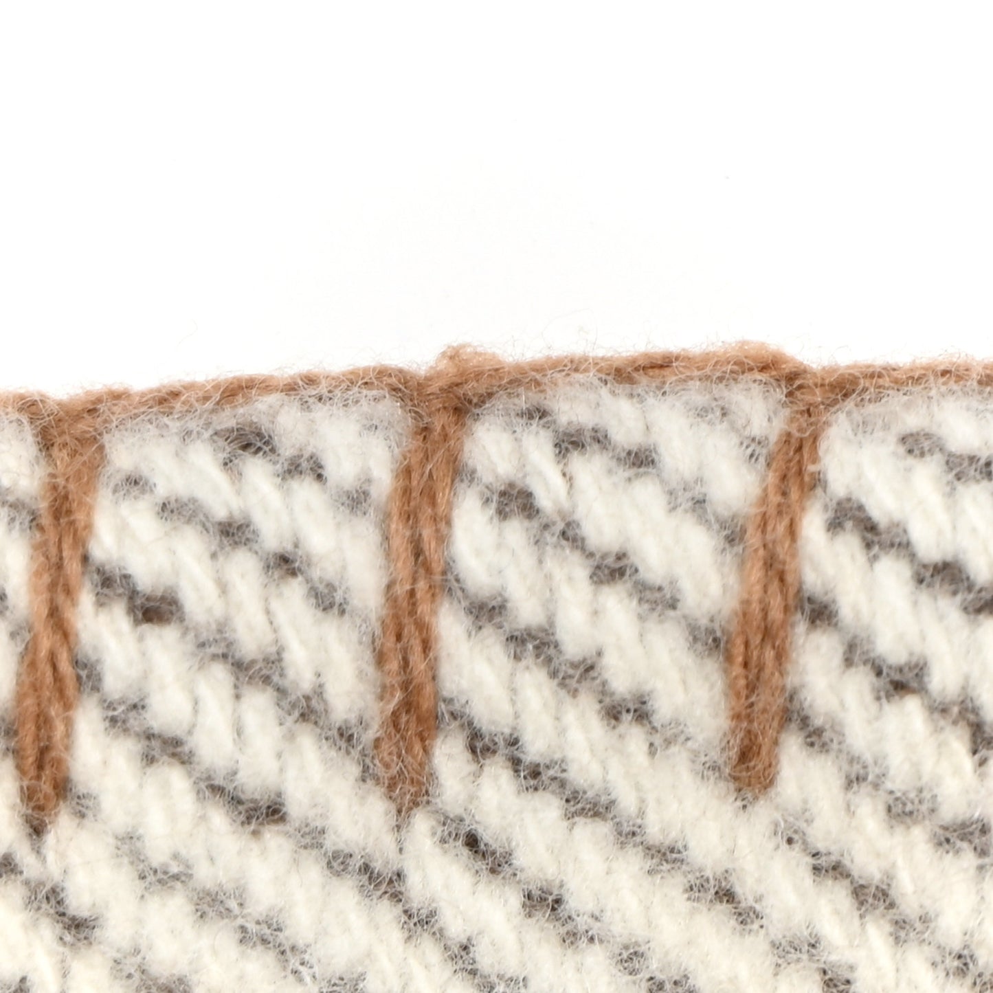 Wool Cashmere Avalon Blanket Ecru Camel
