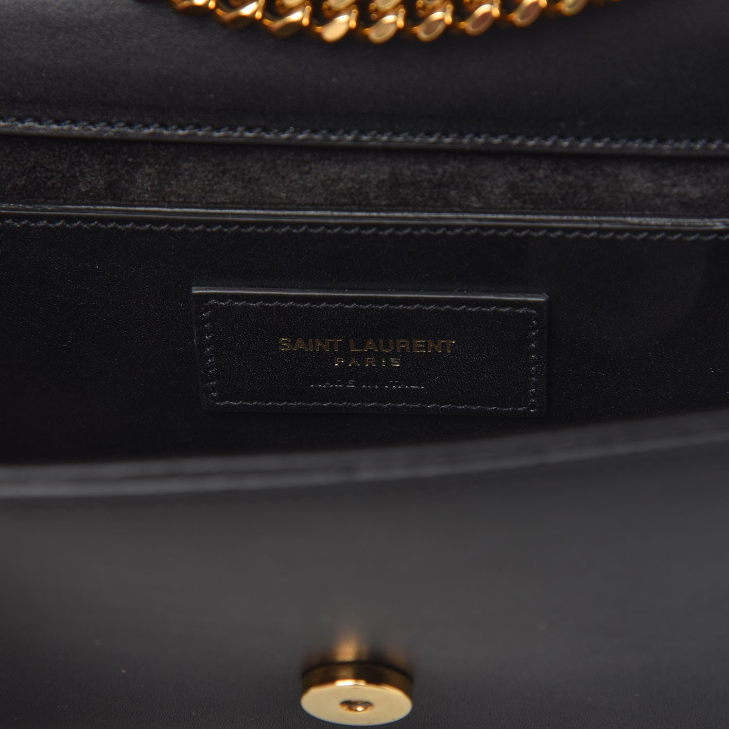 Saint Laurent Calfskin Small Classic Monogram Kate Tassel Satchel Black 9 of 10