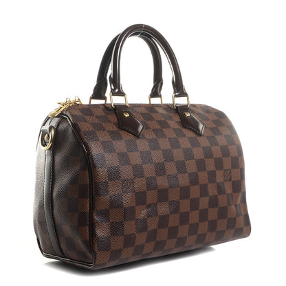 Louis Vuitton Damier Ebene Speedy Bandouliere 25 3 of 9
