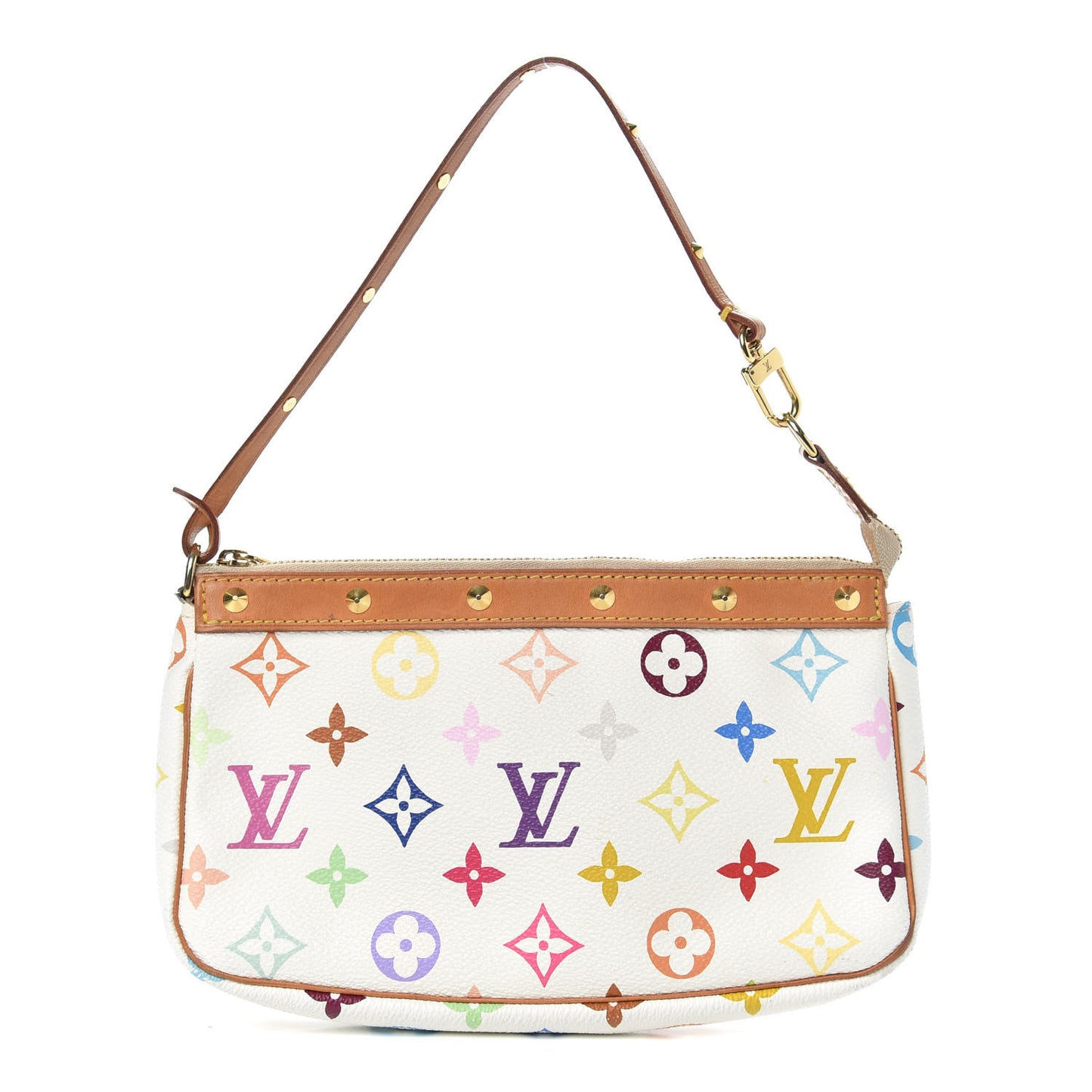 Monogram Multicolor Pochette Accessories White