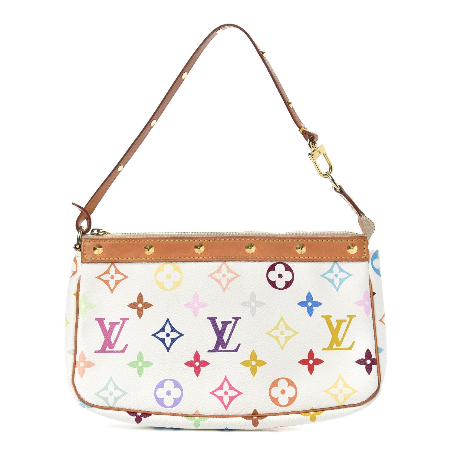 Louis Vuitton Monogram Multicolor Pochette Accessories White 1 of 11