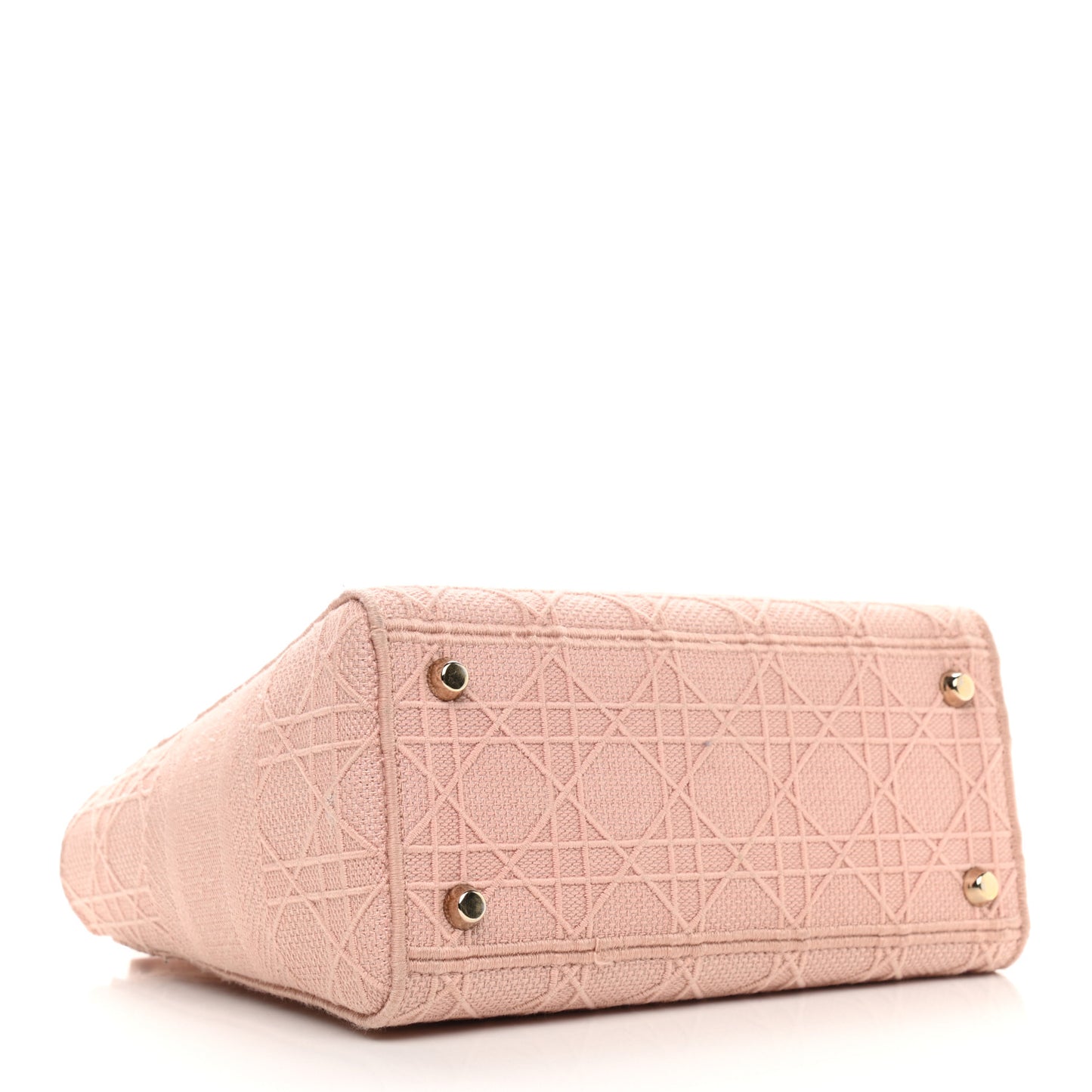 Canvas Embroidered Cannage Medium Lady D-Lite Pink