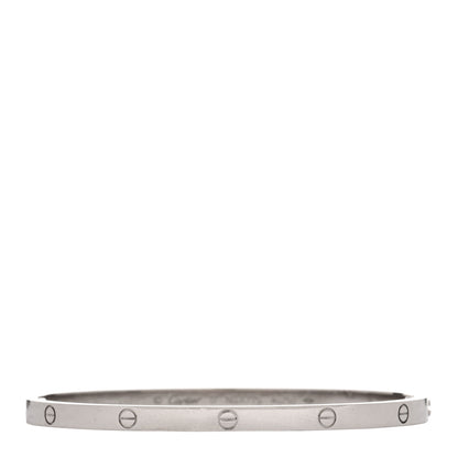 Cartier 18K White Gold Small LOVE Bracelet 17 1 of 6