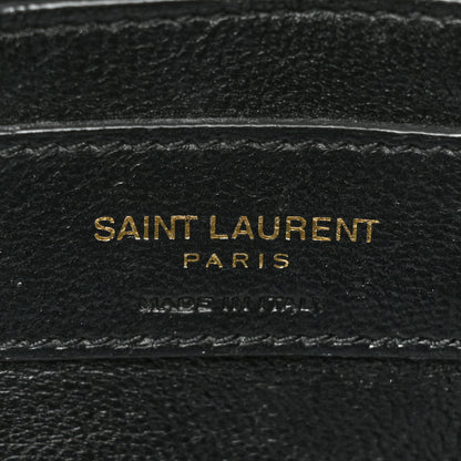 Saint Laurent Calfskin Y Quilted Monogram Small Loulou Chain Satchel Black 7 of 15