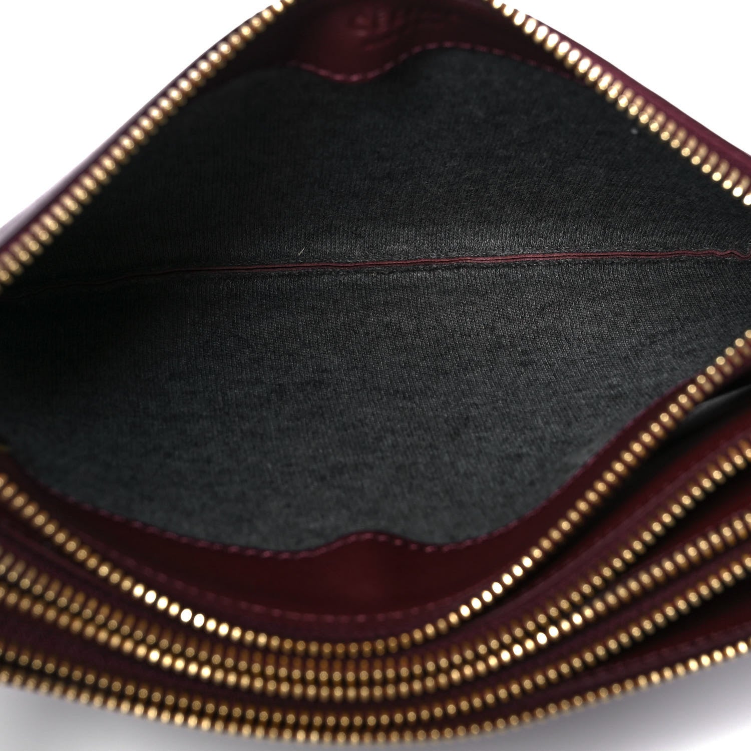 Celine Smooth Lambskin Small Trio Crossbody Bag Burgundy 7 of 10