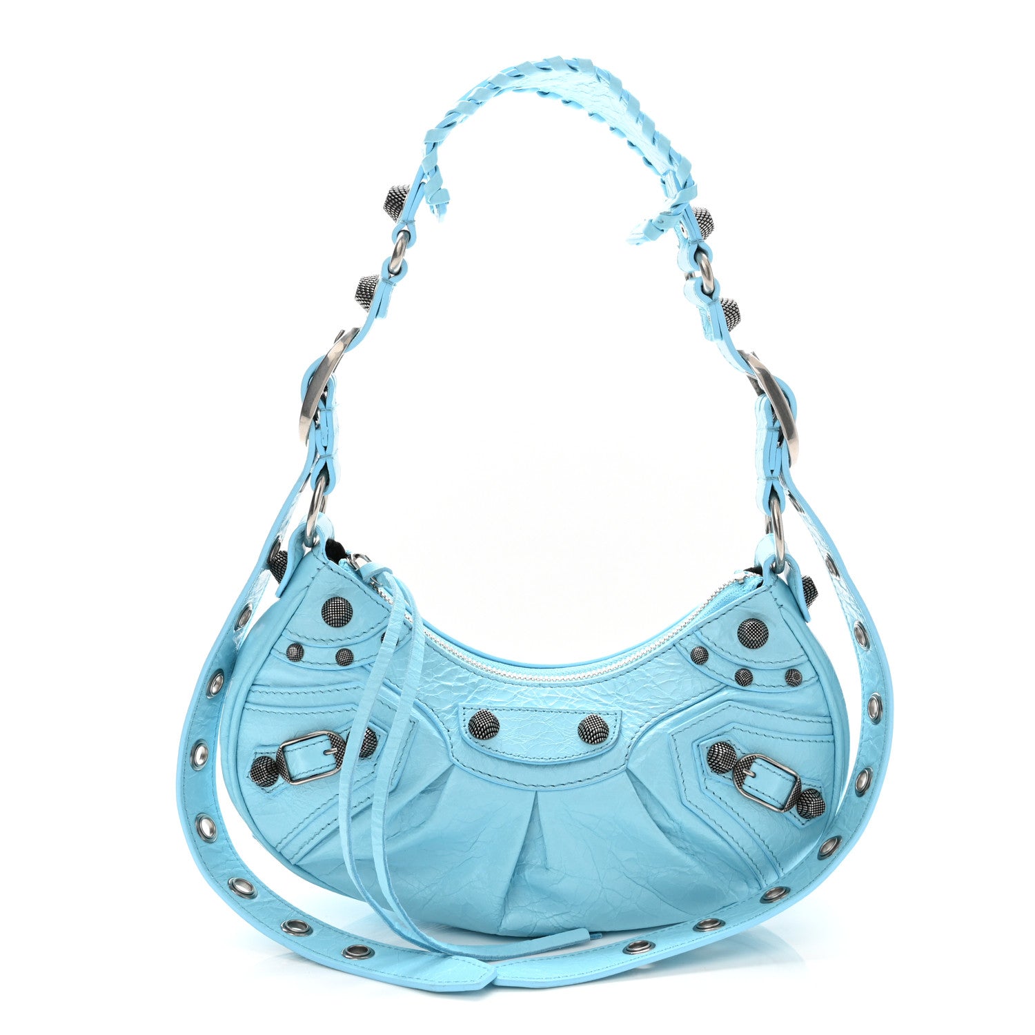 Balenciaga Agneau Arena Le Cagole Shoulder Bag XS Blue 1 of 11