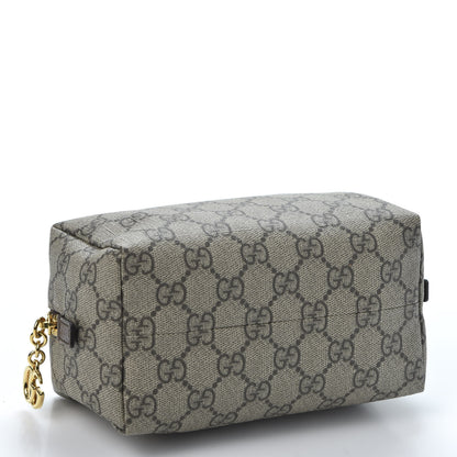 Gucci Soft GG Supreme Monogram Calfskin Medium Ophidia Cosmetic Case Beige Ebony New Acero 3 of 9