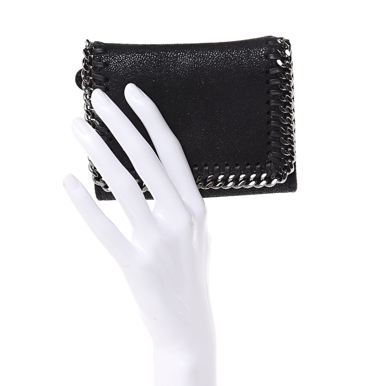 Stella McCartney Shaggy Deer Falabella Small Wallet Black 2 of 6