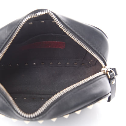 Valentino Garavani Calfskin Rockstud Camera Crossbody Bag Black 4 of 15