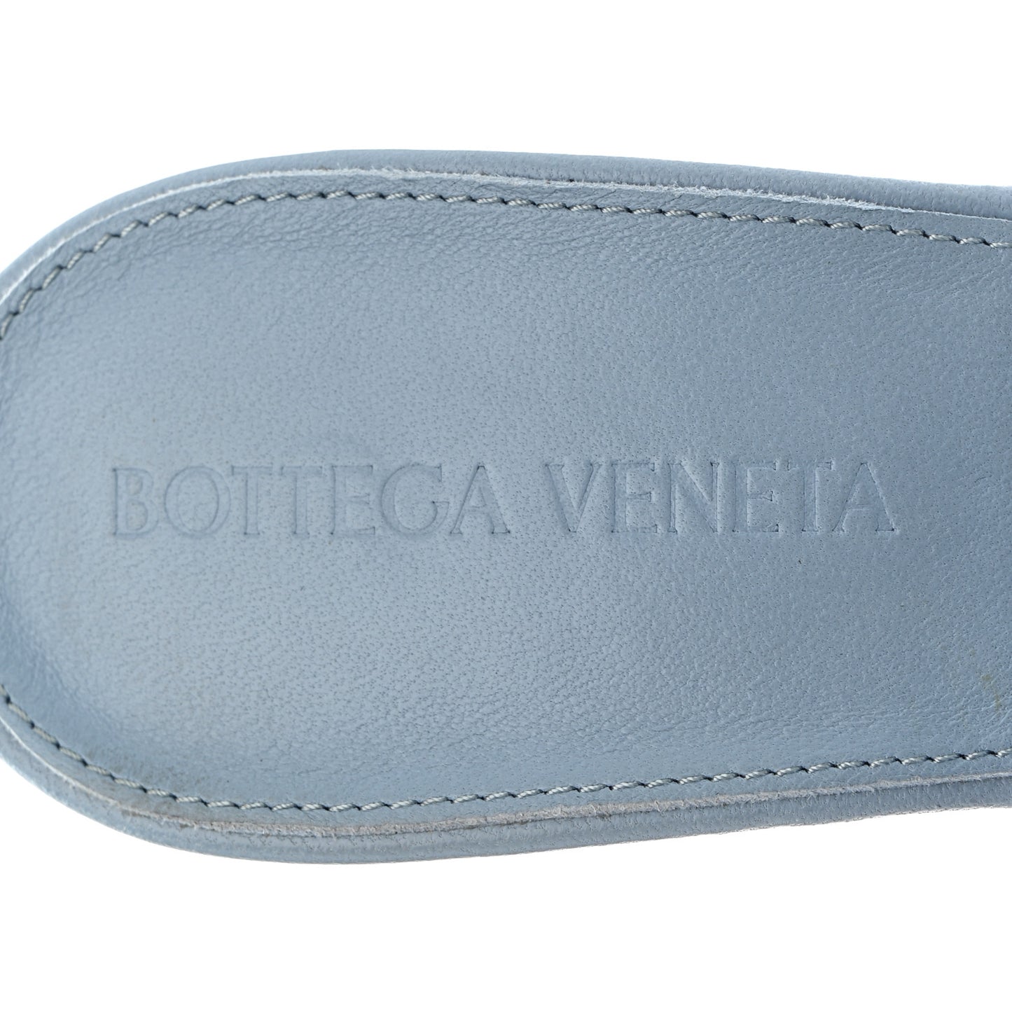 Nappa Maxi Intrecciato Lido Mule Sandals 36 Ice