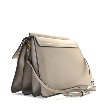 Chloe Calfskin Medium Faye Shoulder Bag Motty Grey 2 of 16