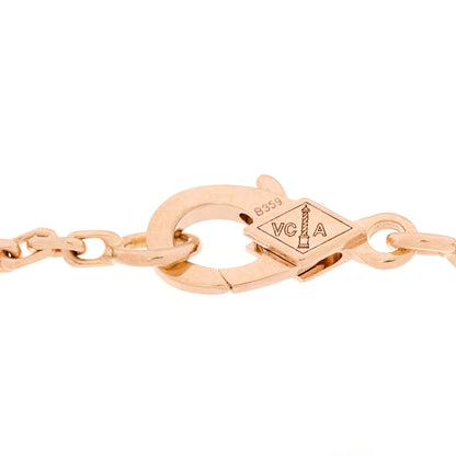 Van Cleef & Arpels 18K Rose Gold Mother Of Pearl Lucky Spring Plum Blossom Bracelet 5 of 7