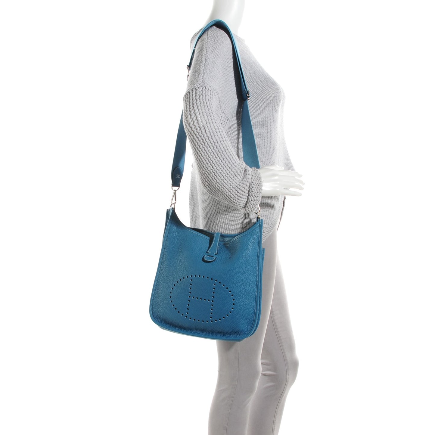 Taurillon Clemence Evelyne III PM Blue Jean