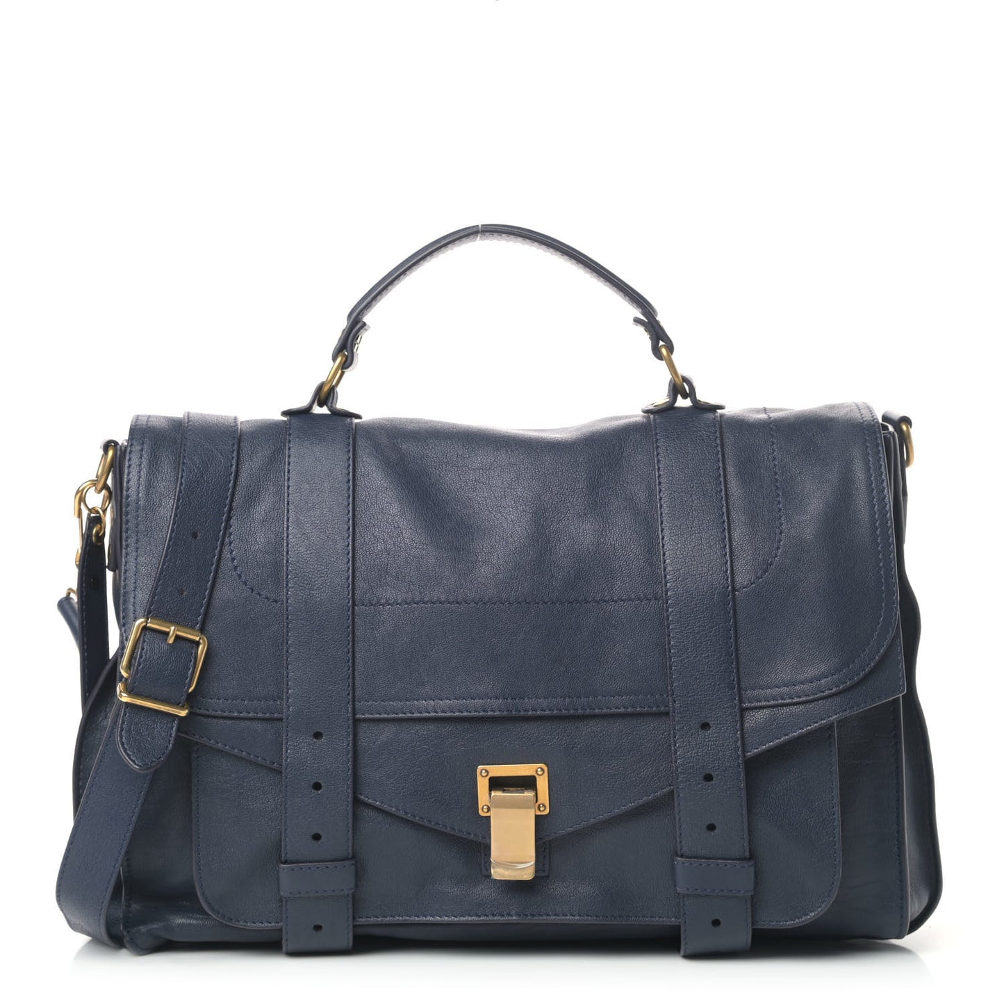 Lambskin Large PS1 Satchel Midnight