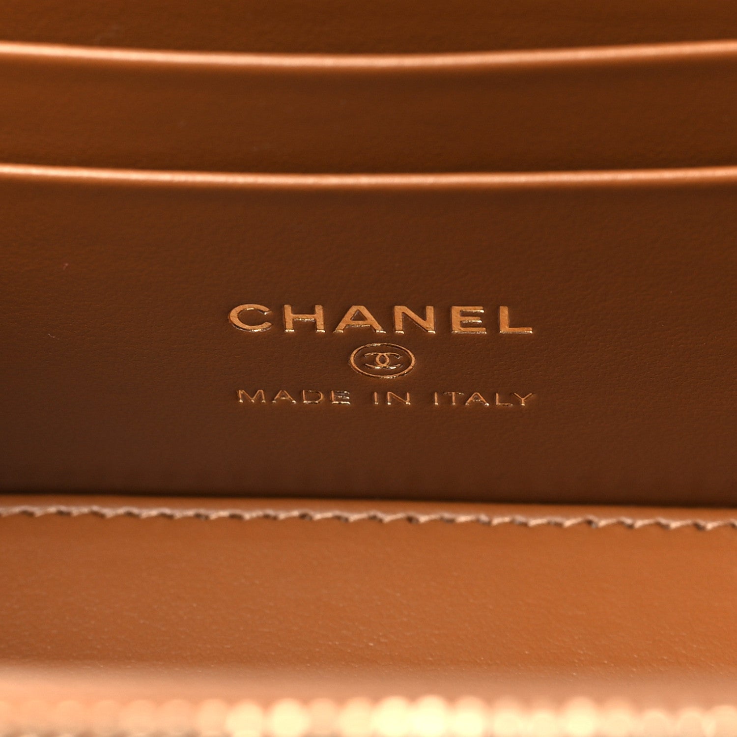 Chanel Caviar Quilted Top Handle Pocket Vanity Case Camel 6 of 11