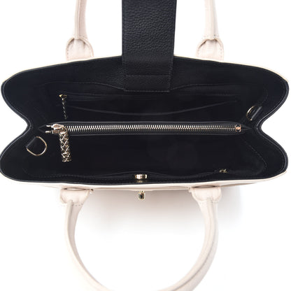 Chanel Grained Calfskin Small Bi-Color Neo Executive Shopper Tote Beige Black 5 of 11
