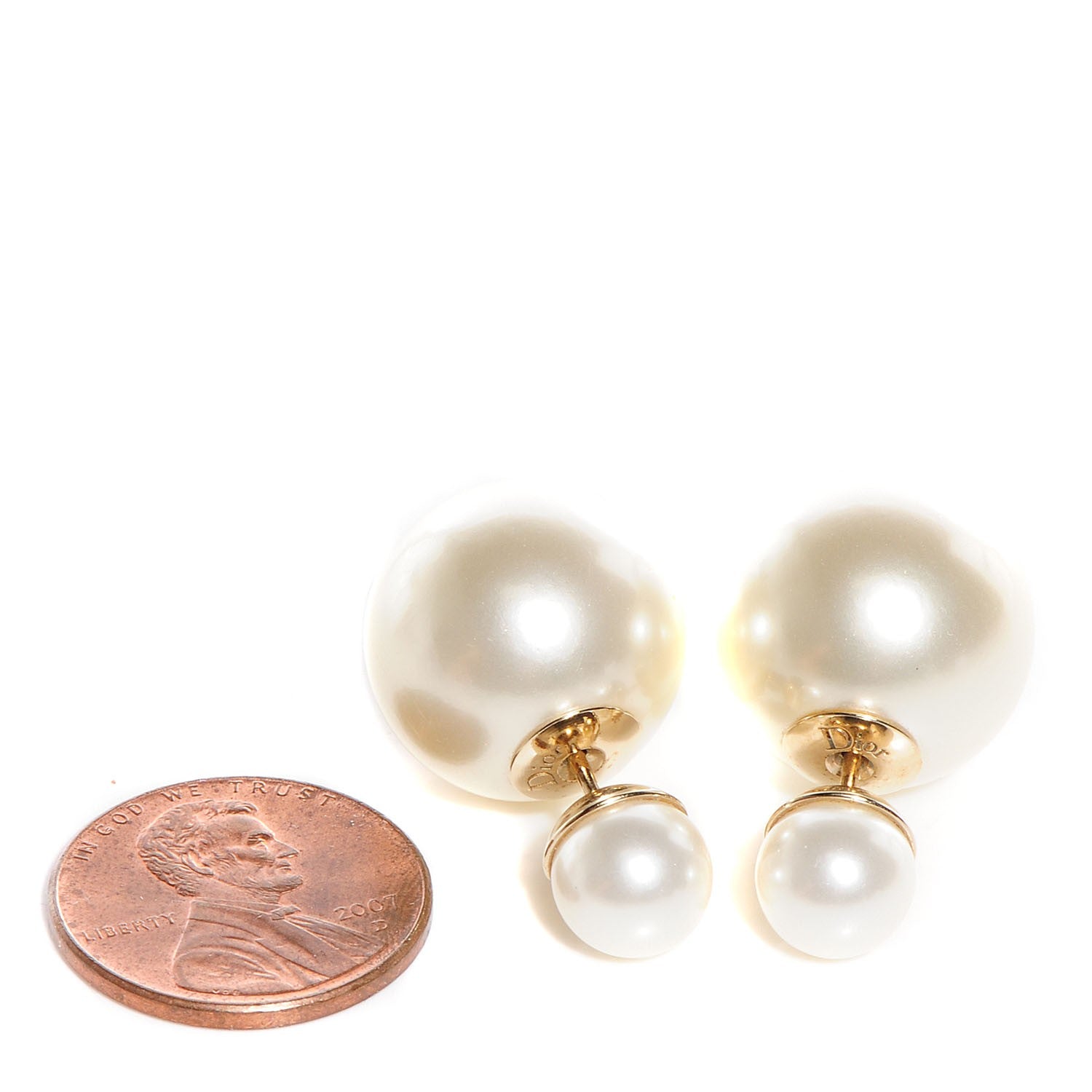 Christian Dior Mise En Dior Tribal Earrings Cream 2 of 5