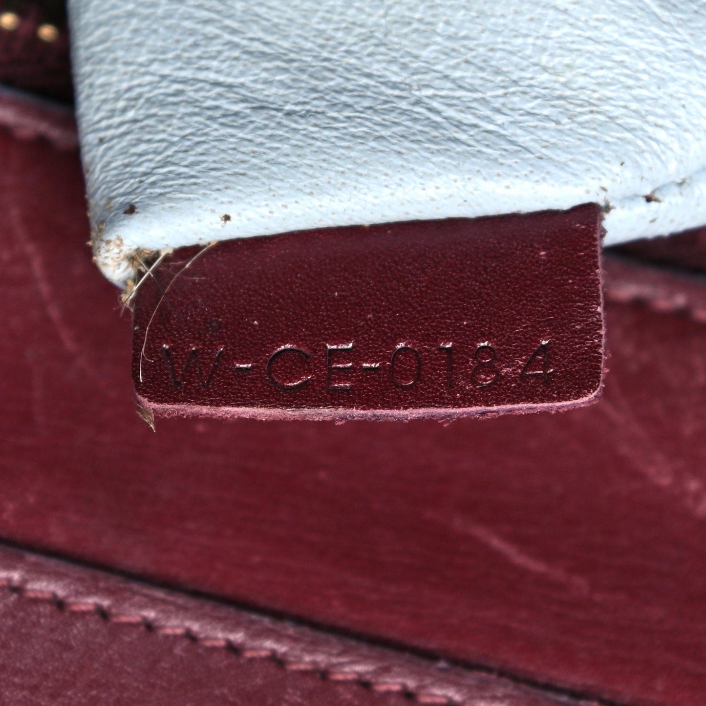 Palmelato Mini Luggage Burgundy Azur Blue