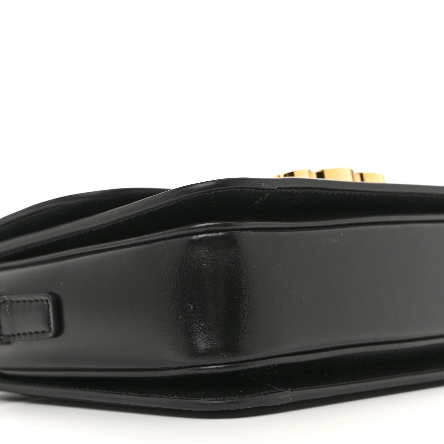 Celine Shiny Calfskin Teen Triomphe Black 10 of 11