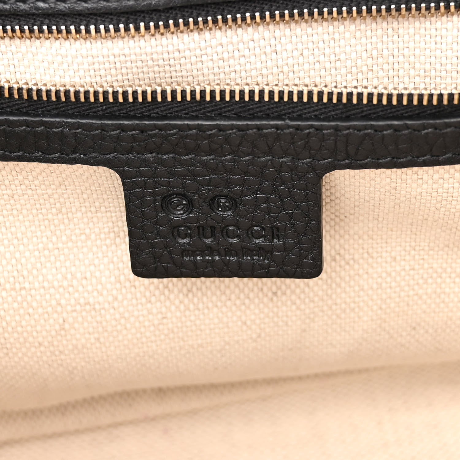 Gucci Pebbled Calfskin Medium Soho Flap Crossbody Black 6 of 10