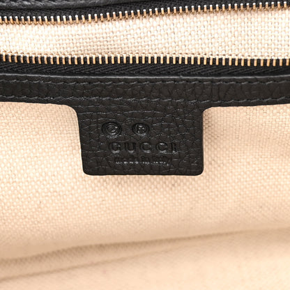 Gucci Pebbled Calfskin Medium Soho Flap Crossbody Black 6 of 10
