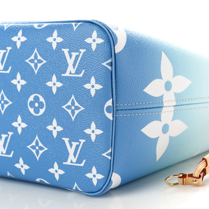 Louis Vuitton Monogram Giant By The Pool Neverfull MM Blue 9 of 11