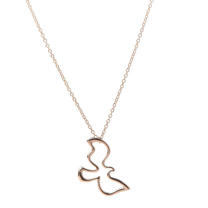 Tiffany 18K Rose Gold Paloma Picasso Dove Pendant Necklace 4 of 7