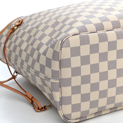 Louis Vuitton Damier Azur Neo Neverfull MM Rose Ballerine 8 of 10